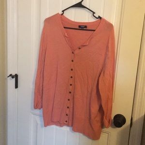 Salmon color cardigan
